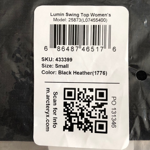 LUMIN SWING TOP WOMEN'S Small Size - Picture 2 of 4